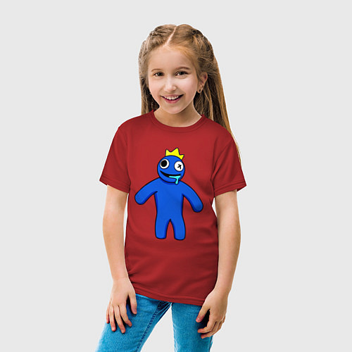 Детская футболка Синий из Роблокс / Красный – фото 4