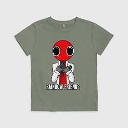 Детская футболка Радужные друзья - Красный