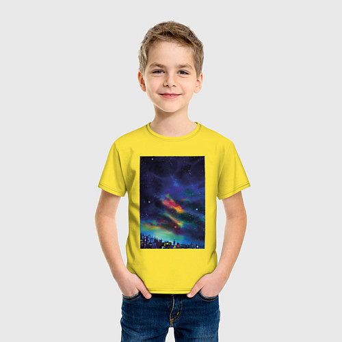 Детская футболка Звездная рапсодия / Желтый – фото 3
