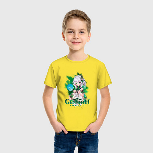 Детская футболка Нахида Малая властительница Кусанали / Желтый – фото 3