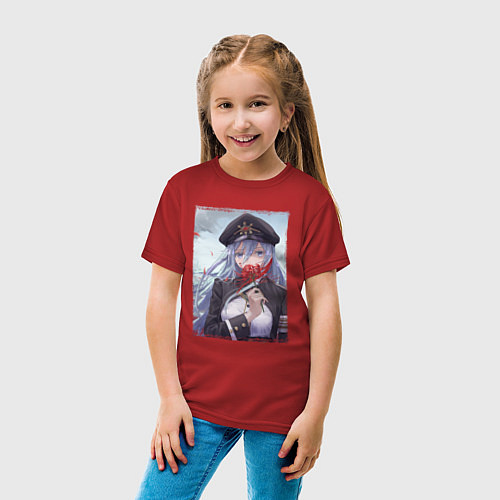 Детская футболка Красотка Владилена - 86 / Красный – фото 4