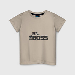 Детская футболка The real Boss