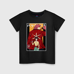 Футболка хлопковая детская Kumatetsu and Ren art, цвет: черный