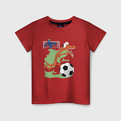 Футболка хлопковая детская Орандж, цвет: красный