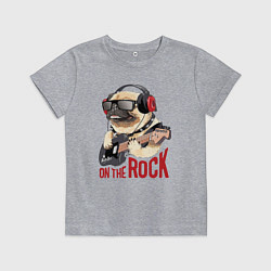 Детская футболка Крутой мрпс играет на гитаре