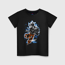 Футболка хлопковая детская Dragon Ball - Son Goku - neon, цвет: черный