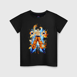 Футболка хлопковая детская Dragon Ball - Goku, цвет: черный