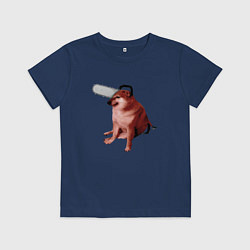 Детская футболка Чимс - человек бензопила - Мем