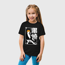 Футболка хлопковая детская Тысячилетняя война - Ичиго - Блич, цвет: черный — фото 2