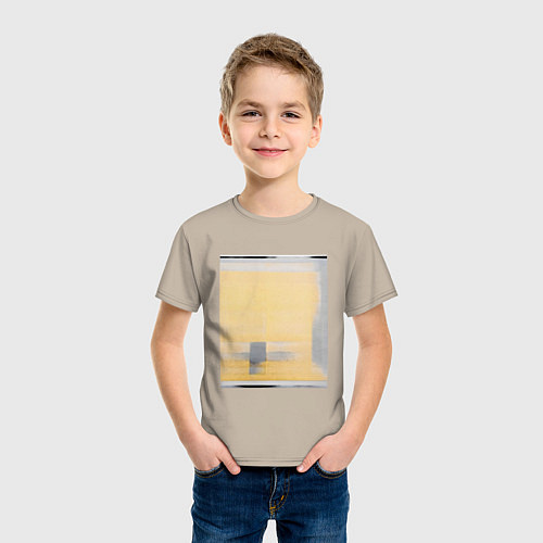 Детская футболка Бетонный Мираж / Миндальный – фото 3
