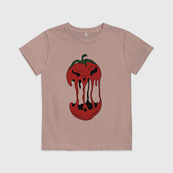 Детская футболка Агрессивный красный помидор