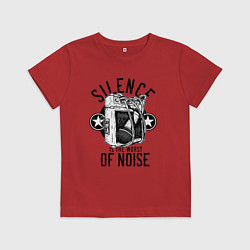 Детская футболка Тишина - худший из шумов