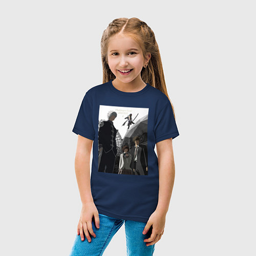 Детская футболка Platinum End Art / Тёмно-синий – фото 4