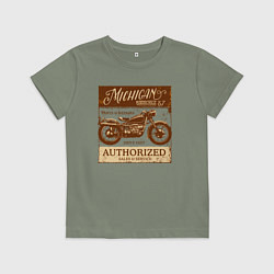 Детская футболка Ретро мотоцикл гранж