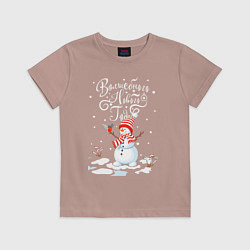 Детская футболка Новогодний снеговик