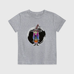 Детская футболка Мультяшная ведьма Хэллоуин