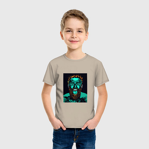 Детская футболка Conor Poster / Миндальный – фото 3