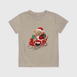 Детская футболка Новогодний мишка