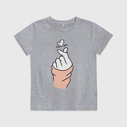 Детская футболка Hand click