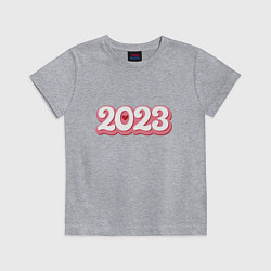 Футболка хлопковая детская Love 2023, цвет: меланж
