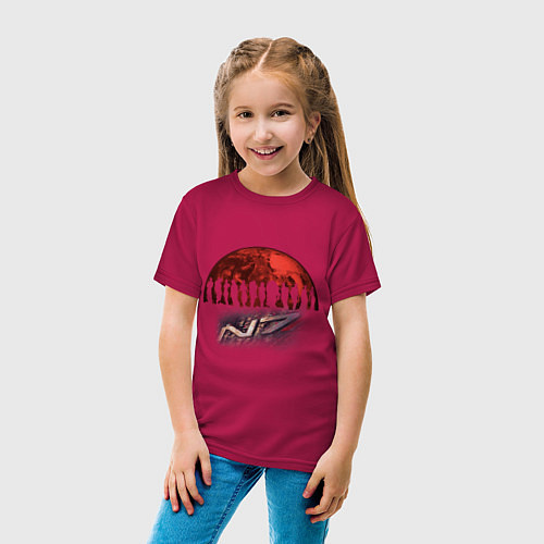 Детская футболка Team Shepard / Маджента – фото 4