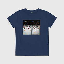 Детская футболка Мрачные коты празднуют