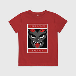 Детская футболка Крампус к нам приходит