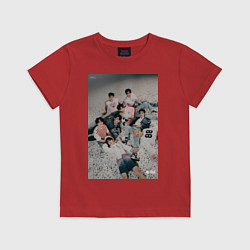 Футболка хлопковая детская Stray Kids Maxident, цвет: красный