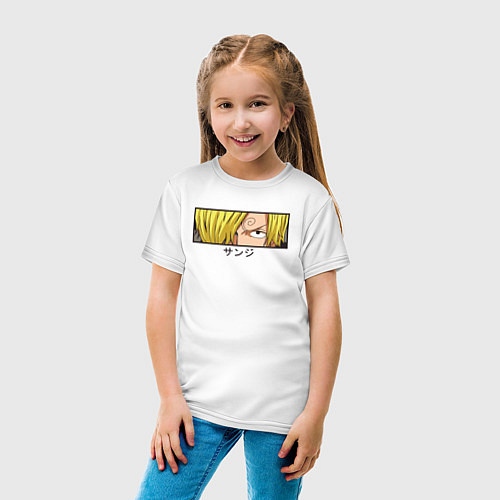 Детская футболка Санджи / Белый – фото 4