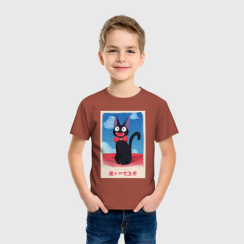 Детская футболка Jiji / Кирпичный – фото 3