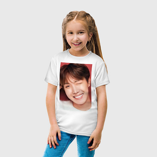 Детская футболка Хосоки / Белый – фото 4