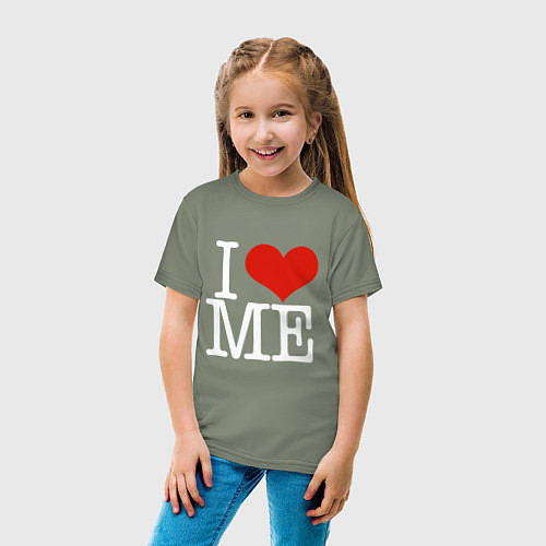 Детская футболка I love me / Авокадо – фото 4