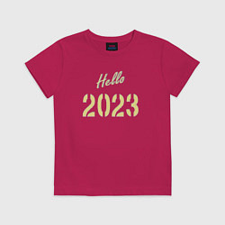 Детская футболка Hello 2023
