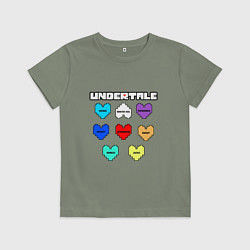 Детская футболка Undertale - души 8 людей