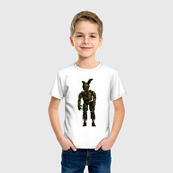 Футболка хлопковая детская Springtrap, цвет: белый — фото 2