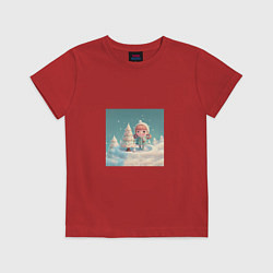 Детская футболка Детский рисунок милая куколка девочка