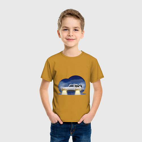 Детская футболка Lada Niva Delorian / Горчичный – фото 3