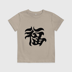 Детская футболка Японский иероглиф - Удача