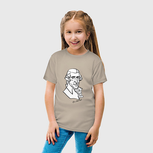 Детская футболка Йозеф Гайдн / Миндальный – фото 4