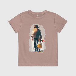 Детская футболка Дочка и отец вместе