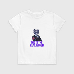 Футболка хлопковая детская MeroCoon full, цвет: белый