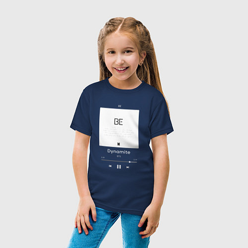 Детская футболка BTS Dynamite / Тёмно-синий – фото 4