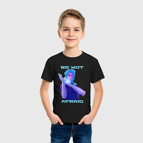 Детская футболка Dottore, Be not Afraid / Черный – фото 3