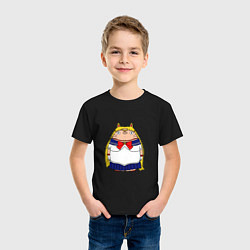 Футболка хлопковая детская Totoro Sailor Moon, цвет: черный — фото 2