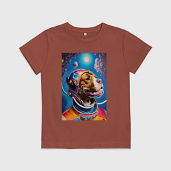 Детская футболка Булли космонавт - нейросеть