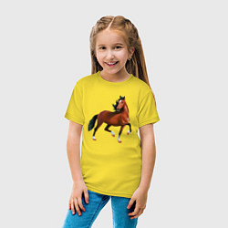 Футболка хлопковая детская Хакнэ, цвет: желтый — фото 2