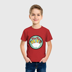 Футболка хлопковая детская Simpsons bowling, цвет: красный — фото 2