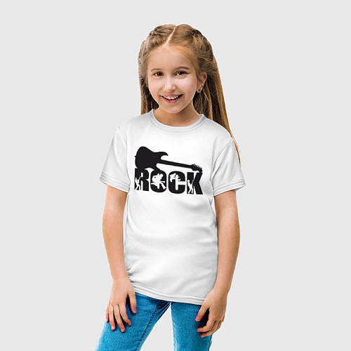 Детская футболка Rock / Белый – фото 4