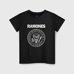 Футболка хлопковая детская Ramones Blitzkrieg Bop, цвет: черный