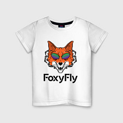 Футболка хлопковая детская FoxyFly, цвет: белый